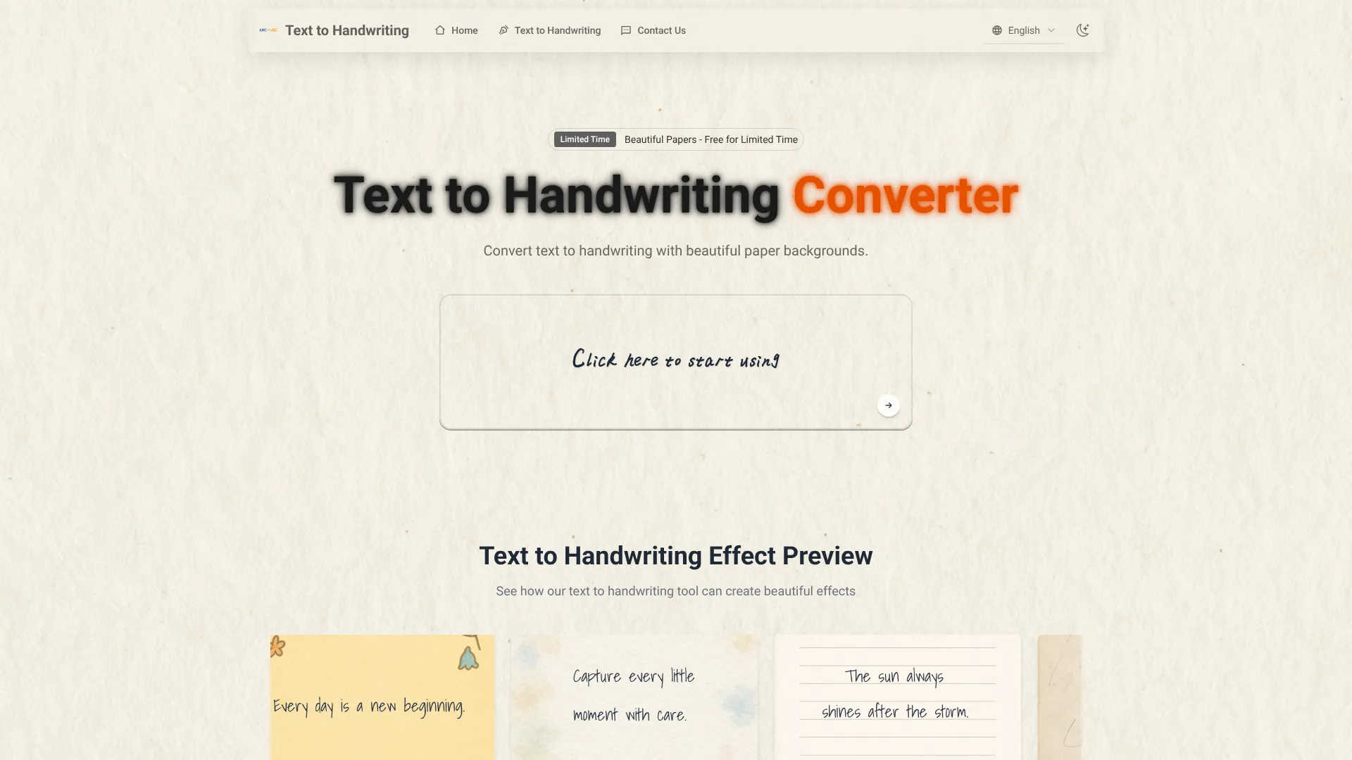 Text to Handwriting | i10X
