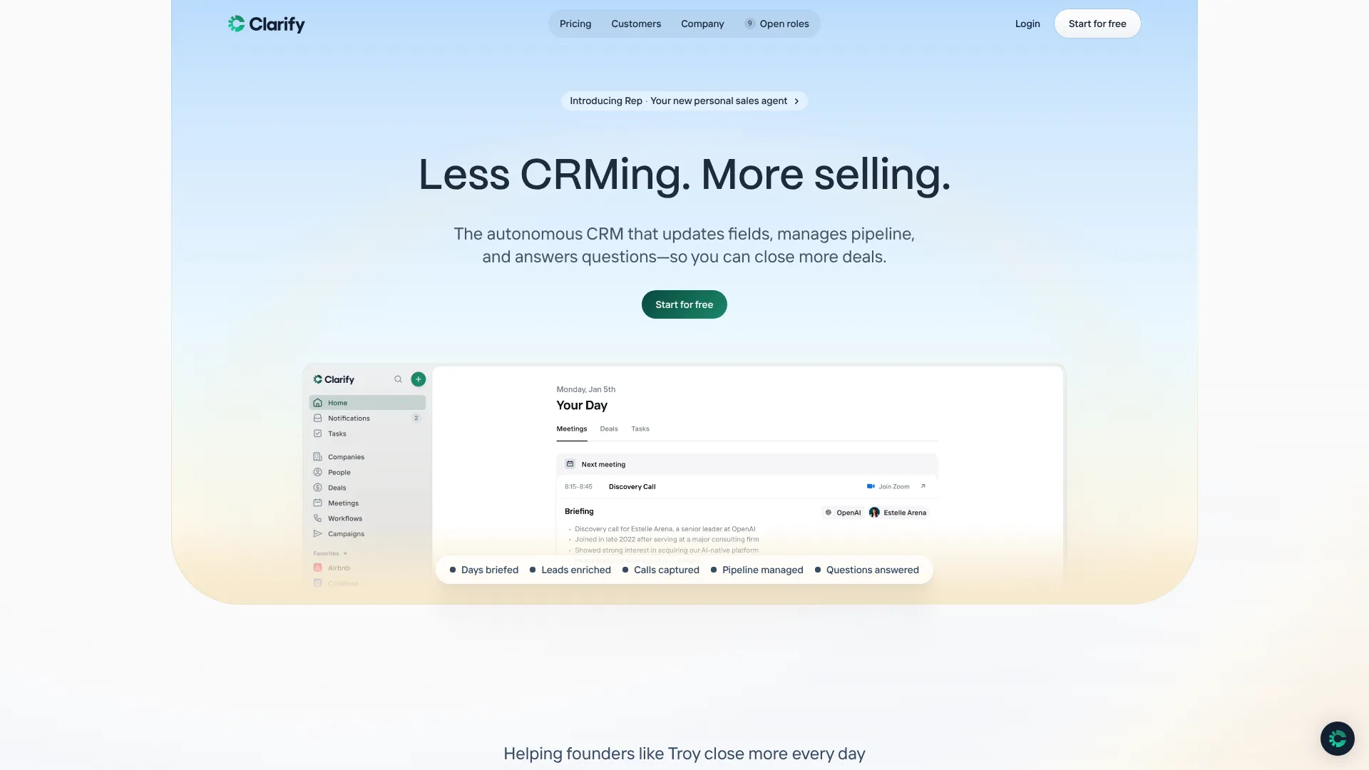 Rep — Your personal sales agent | i10X