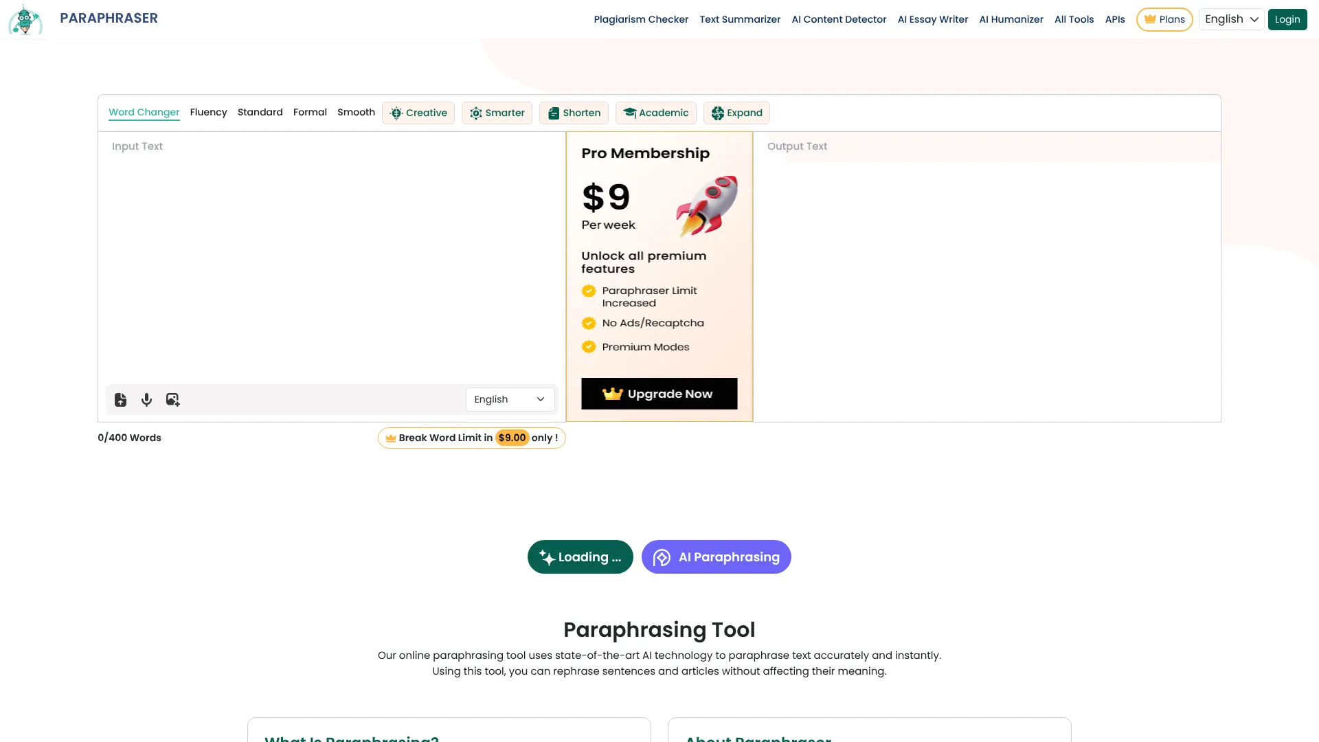 Paraphraser.io Plagiarism Checker | i10X