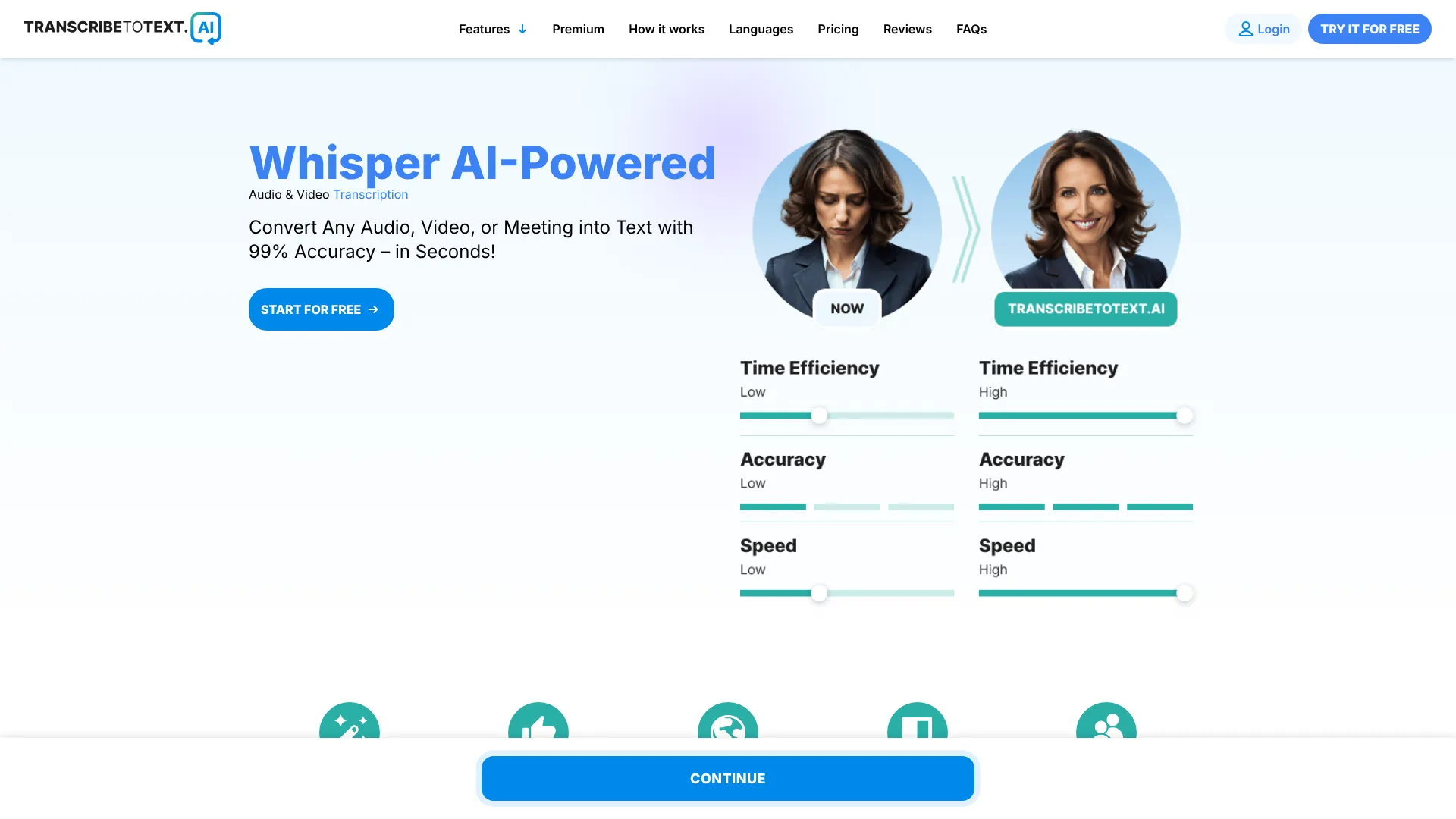 TranscribeToText.ai | i10X