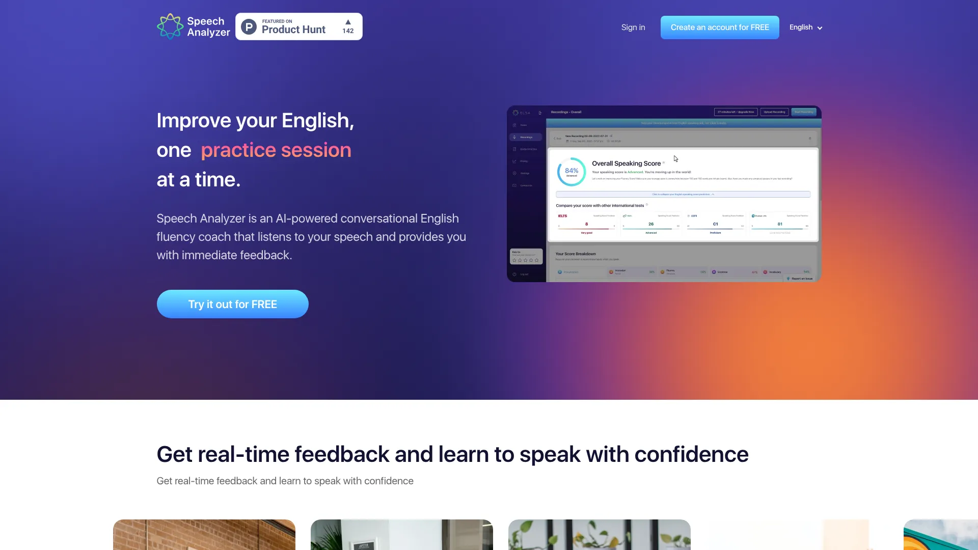 ELSA Speech Analyzer | i10X