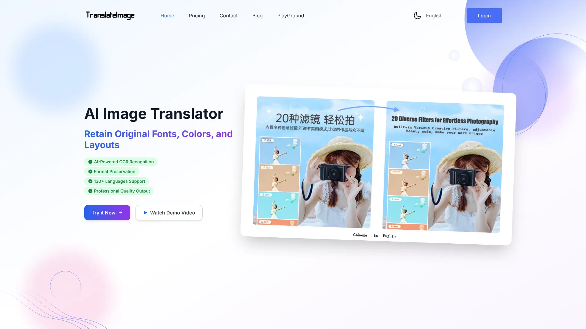 AI Image Translator — Retain original fonts, colors & layouts | i10X