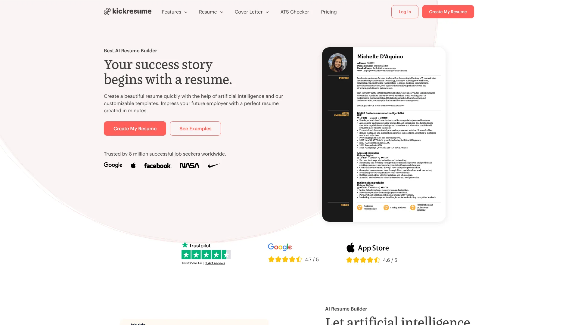 Kickresume | i10X