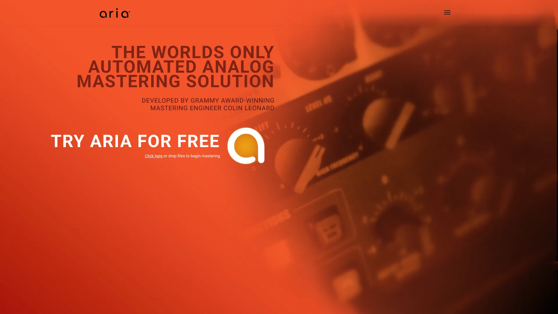 ARIA — Automated Analog Mastering | i10X