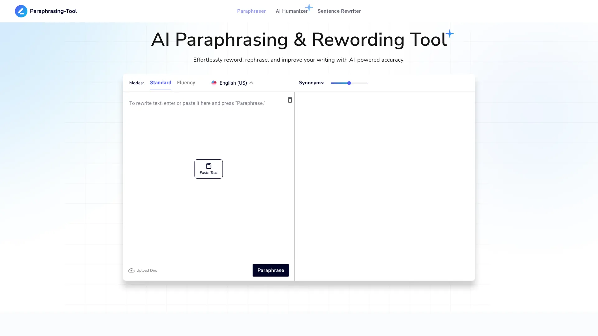 AI Paraphrasing & Rewording Tool | i10X