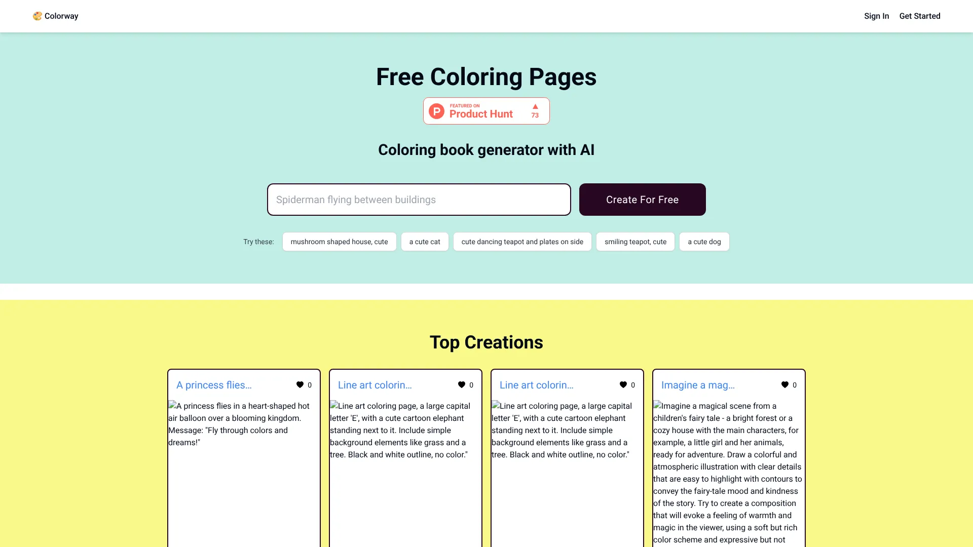 Free Coloring Pages — Coloring book generator with AI | i10X