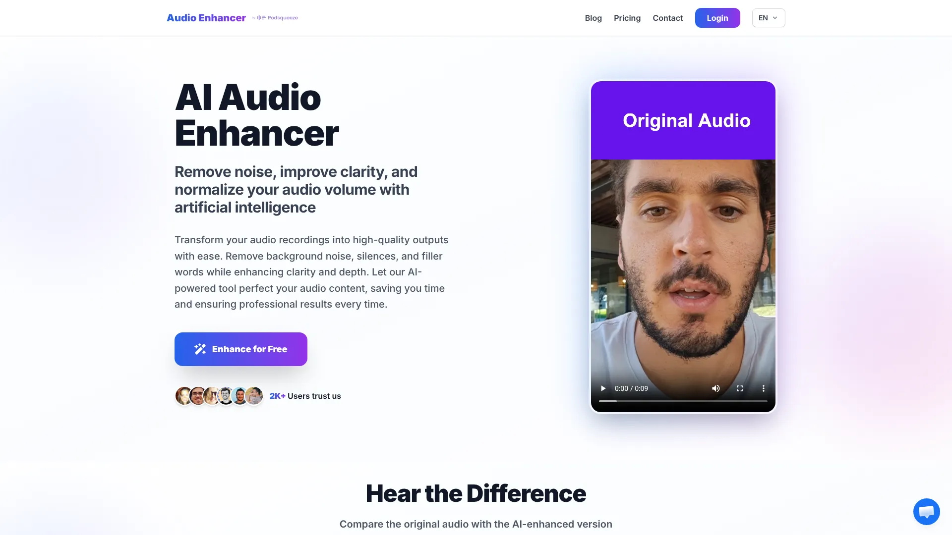 AI Audio Enhancer | i10X