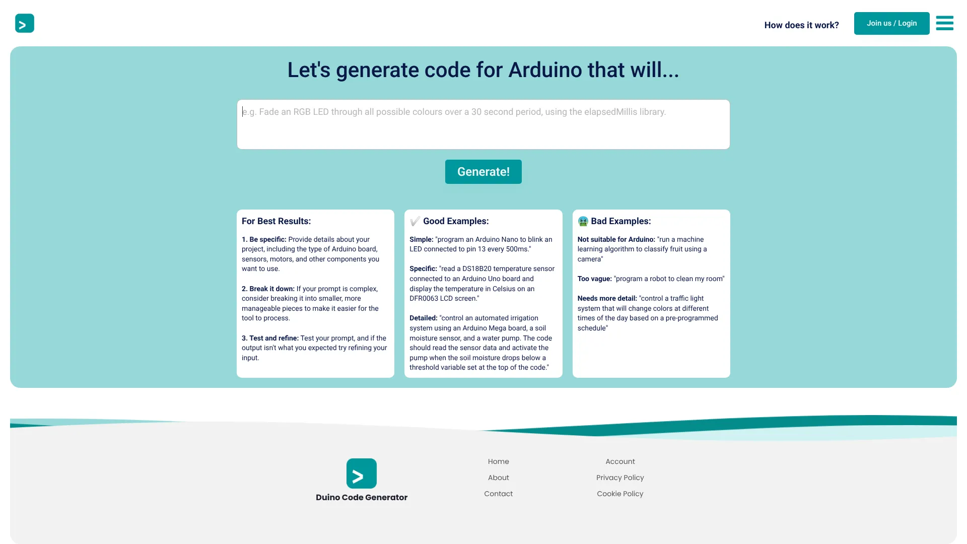 Code Generator for Arduino | i10X