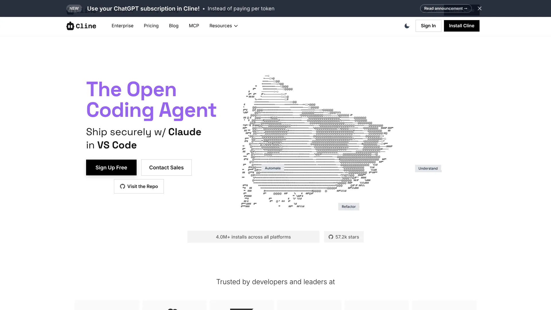 Cline — The Open Coding Agent | i10X