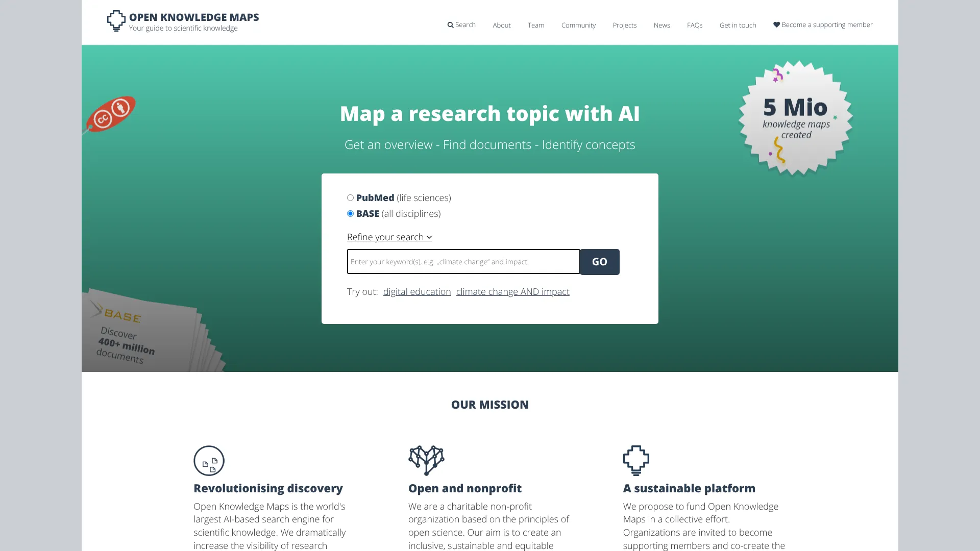 Open Knowledge Maps | i10X