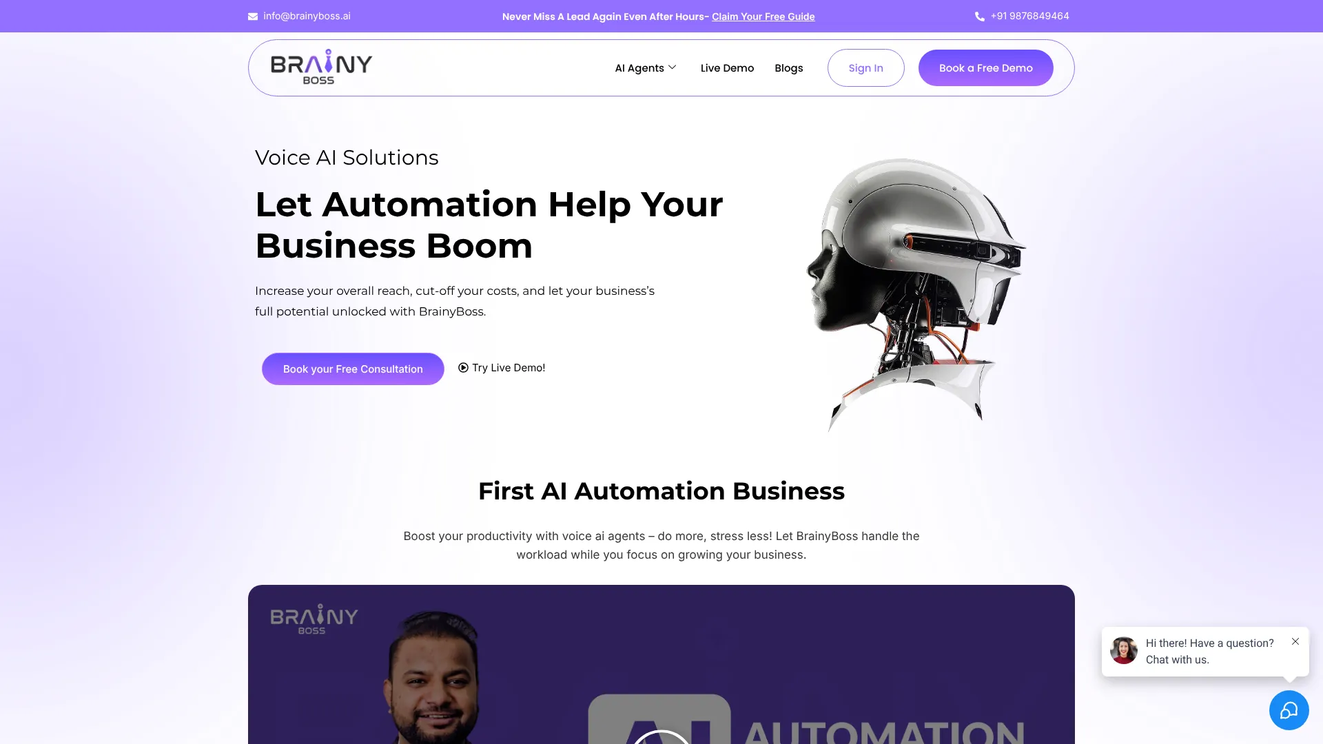 Brainy Boss — AI Email Assistant | i10X