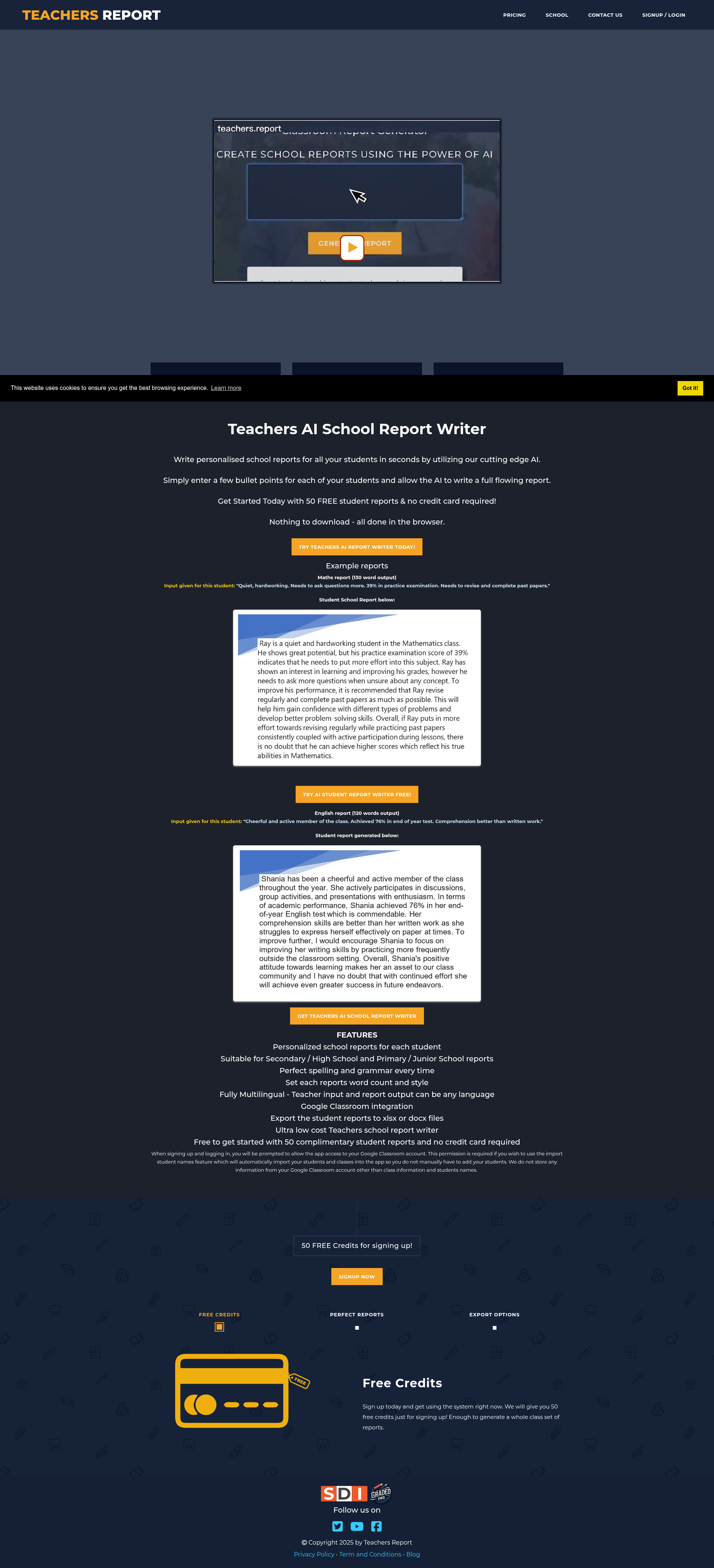 Teachers Report Writer | i10X