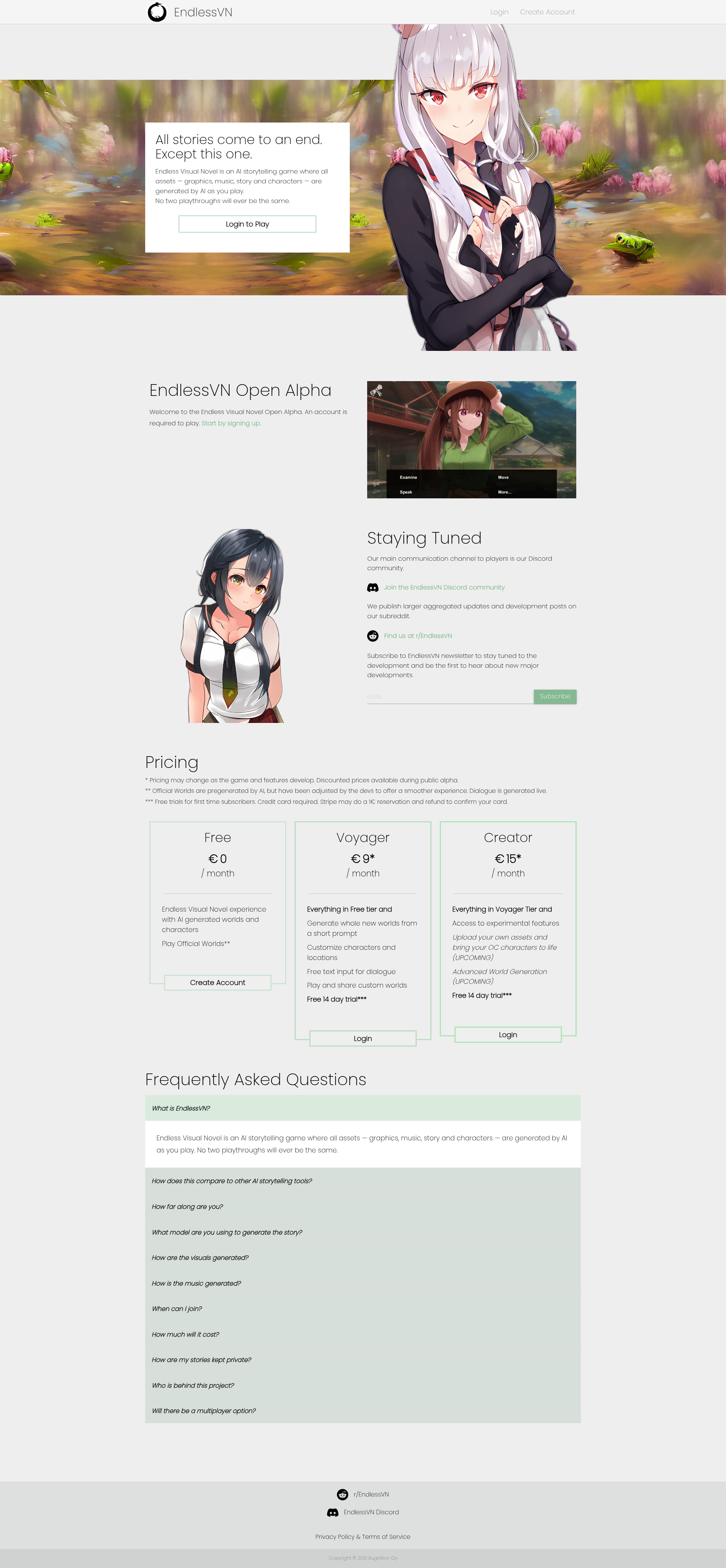 Endless Visual Novel | i10X