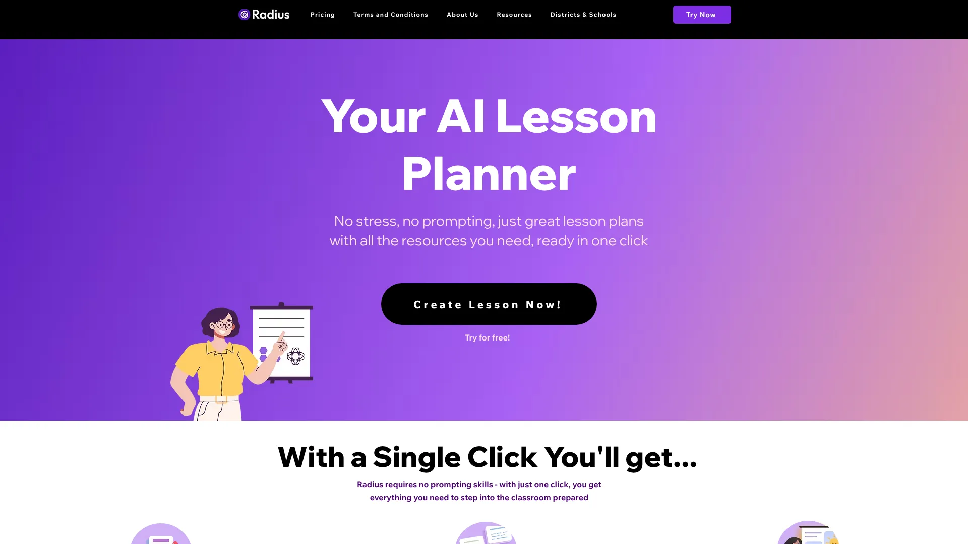 Radius — AI Lesson Plan Generator | i10X