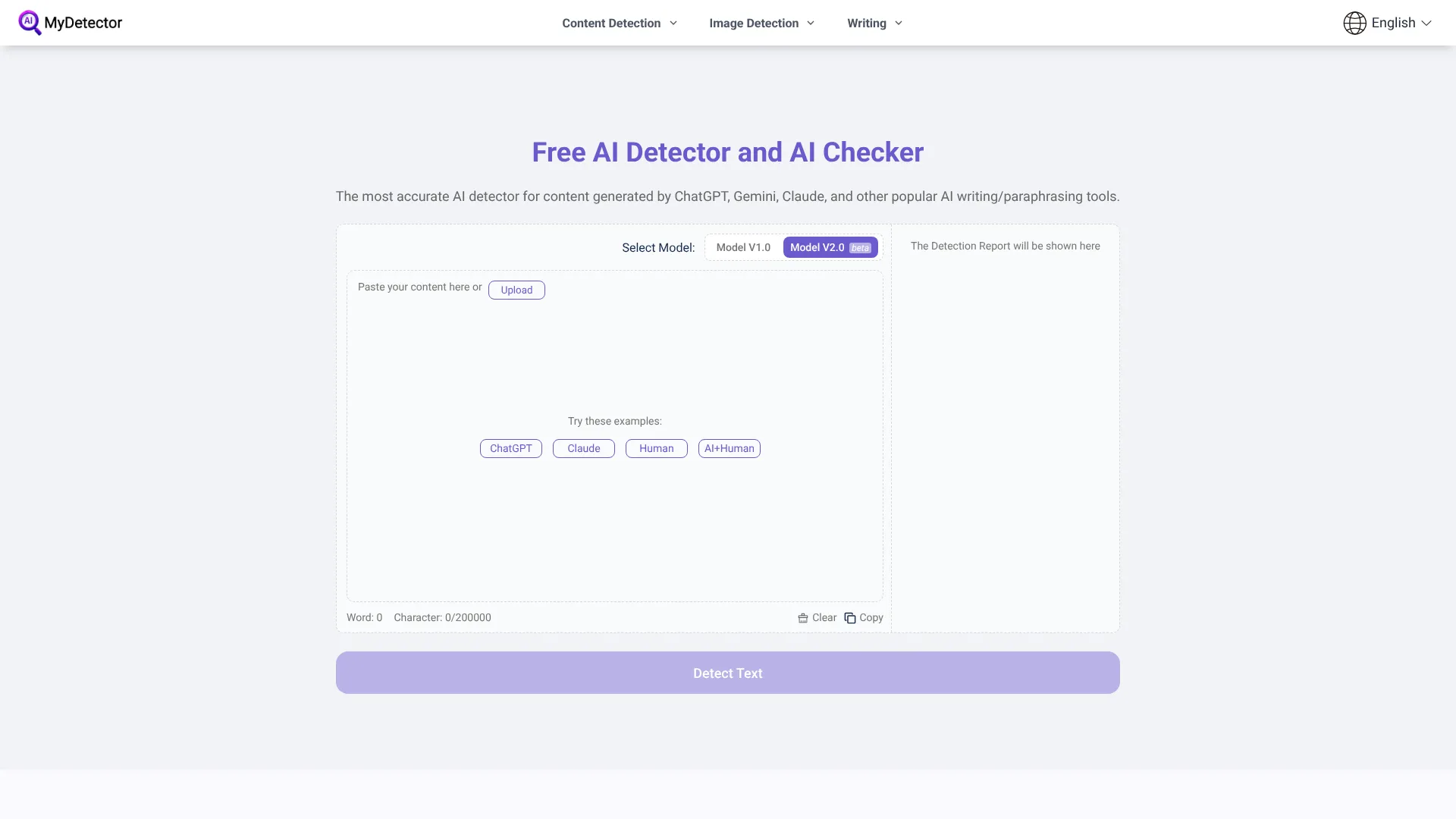 MyDetector AI Image Detector | i10X